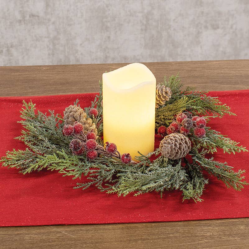Sugar Berry & Cedar Candle Ring - 4.5"