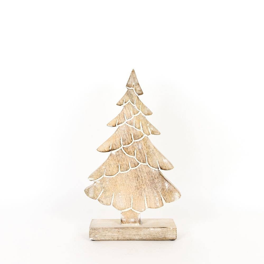 70786 - 8x13.5x2 mngo wd cutout (TREE) CHRISTMAS Décor