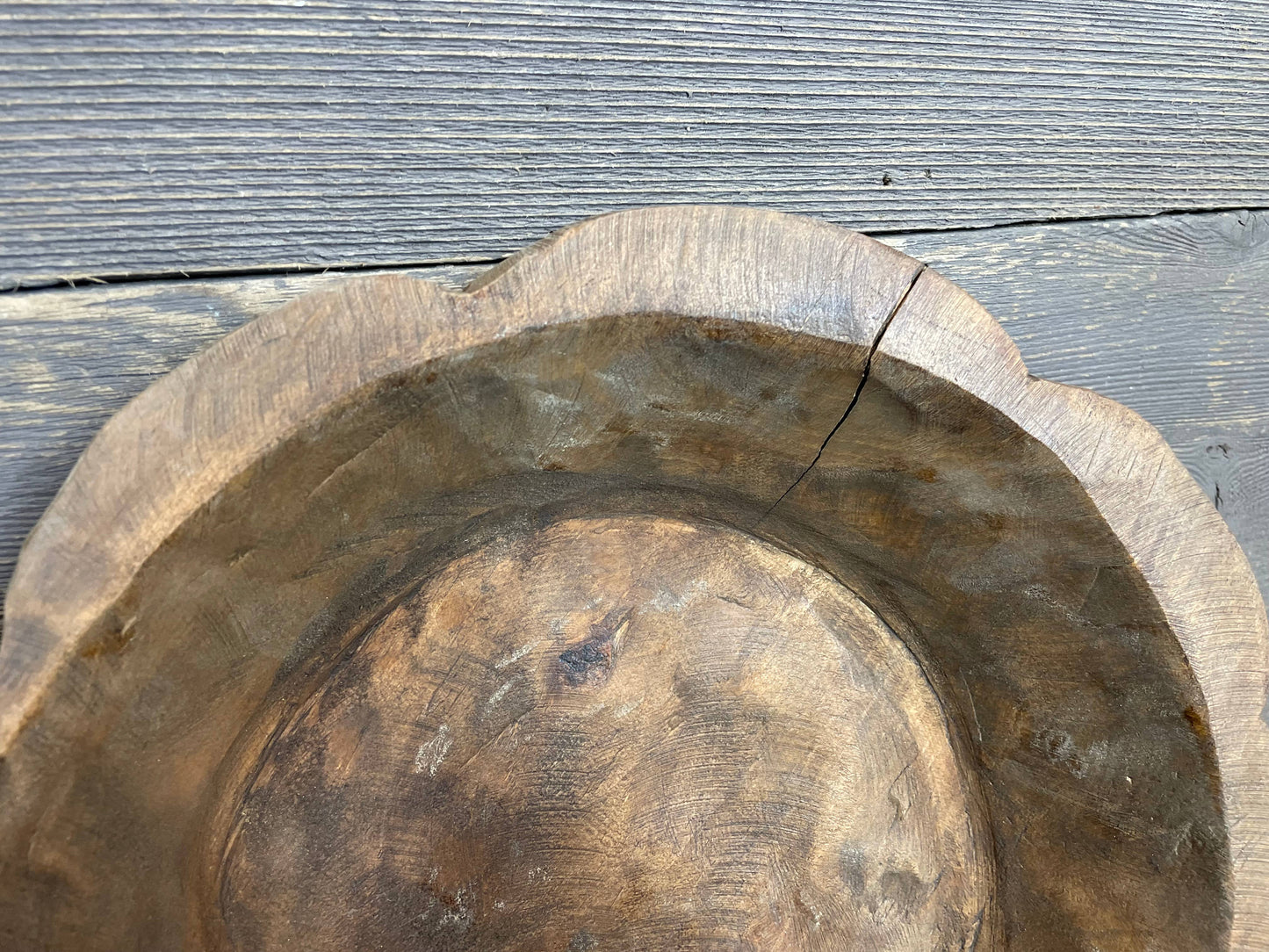 NFC-Small Flower Dough Bowl-WH5-10-12 inches-NFC-Waxed-$9