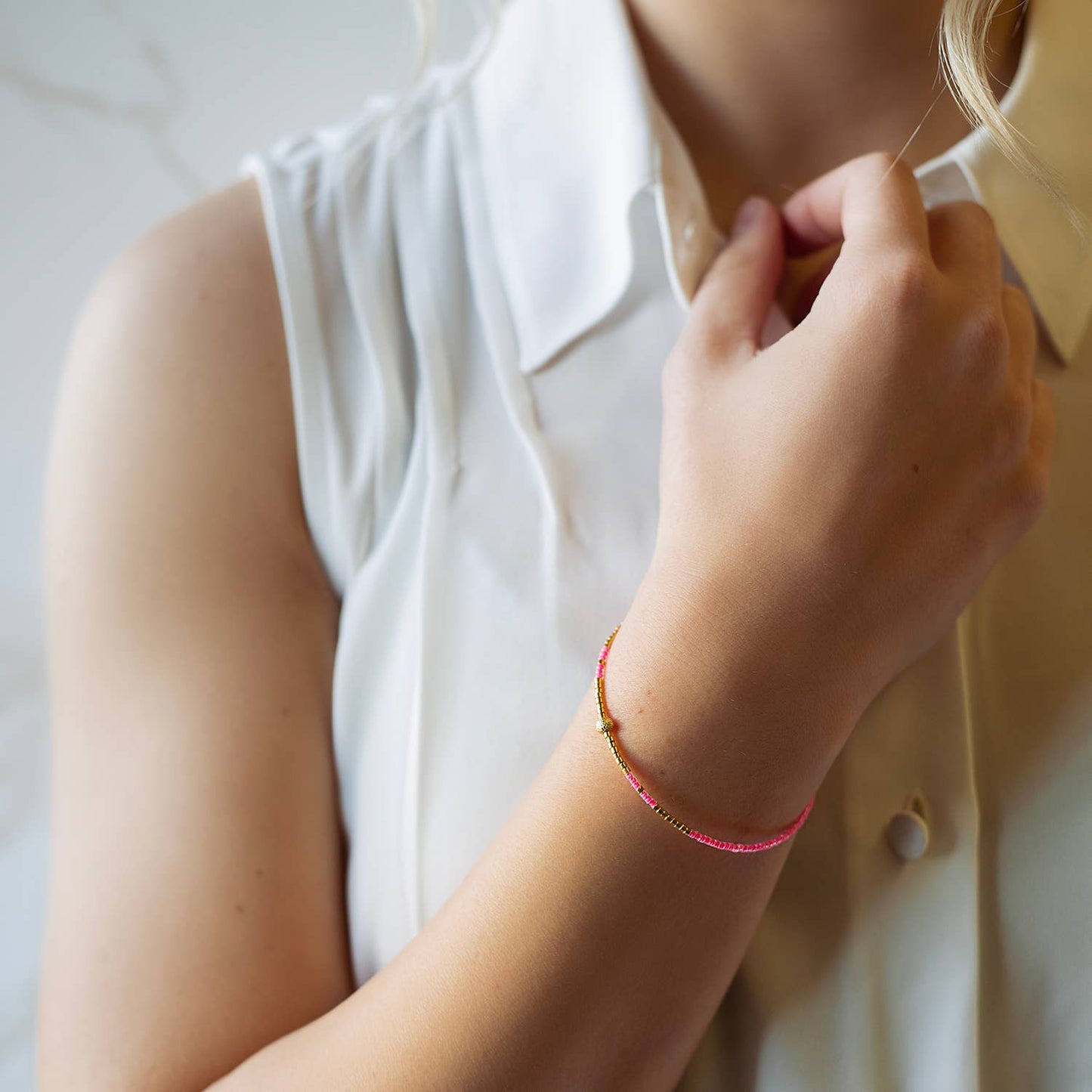 Sprinkles Bangle-Hot Pink