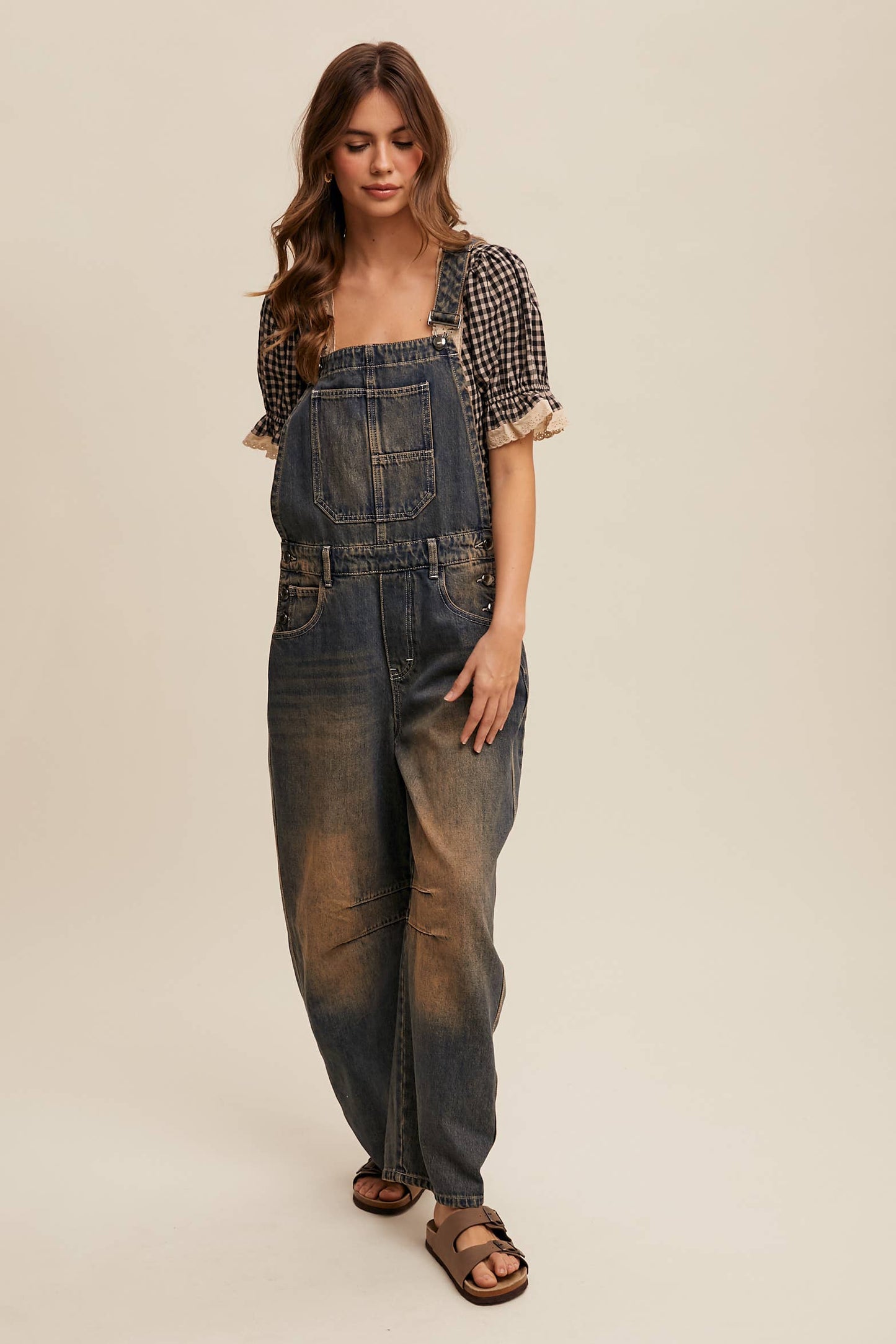 Barrel Jean Denim Overall