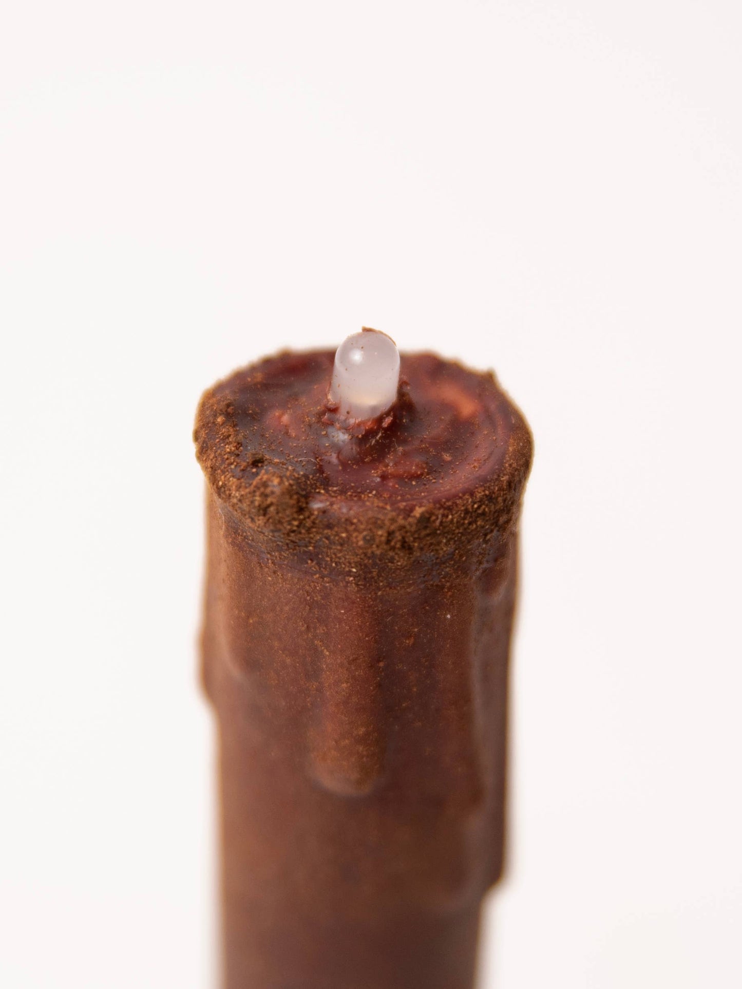 Primitive Brown LED Timer Taper Candle