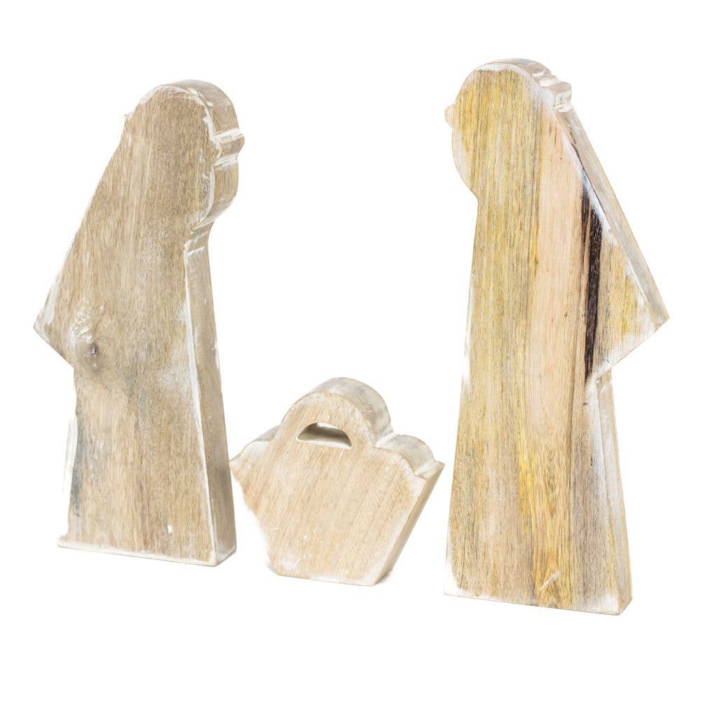 71329 - 4x8 mango s/3 (NATIVITY)  Christmas Decor SUNDARA