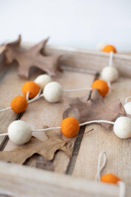 72" felt ball garland, Halloween