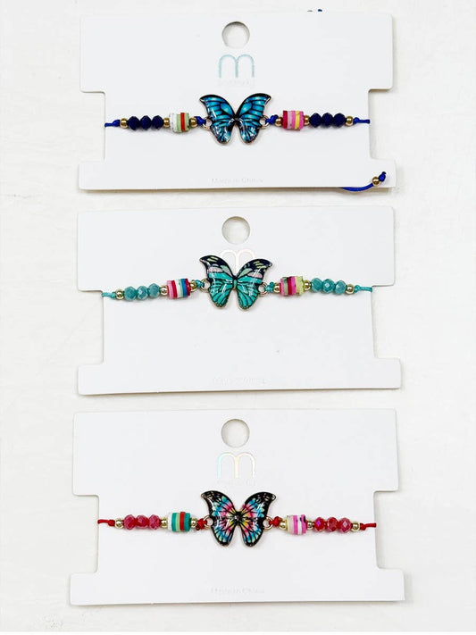 Butterfly String Adjustable Bracelet
