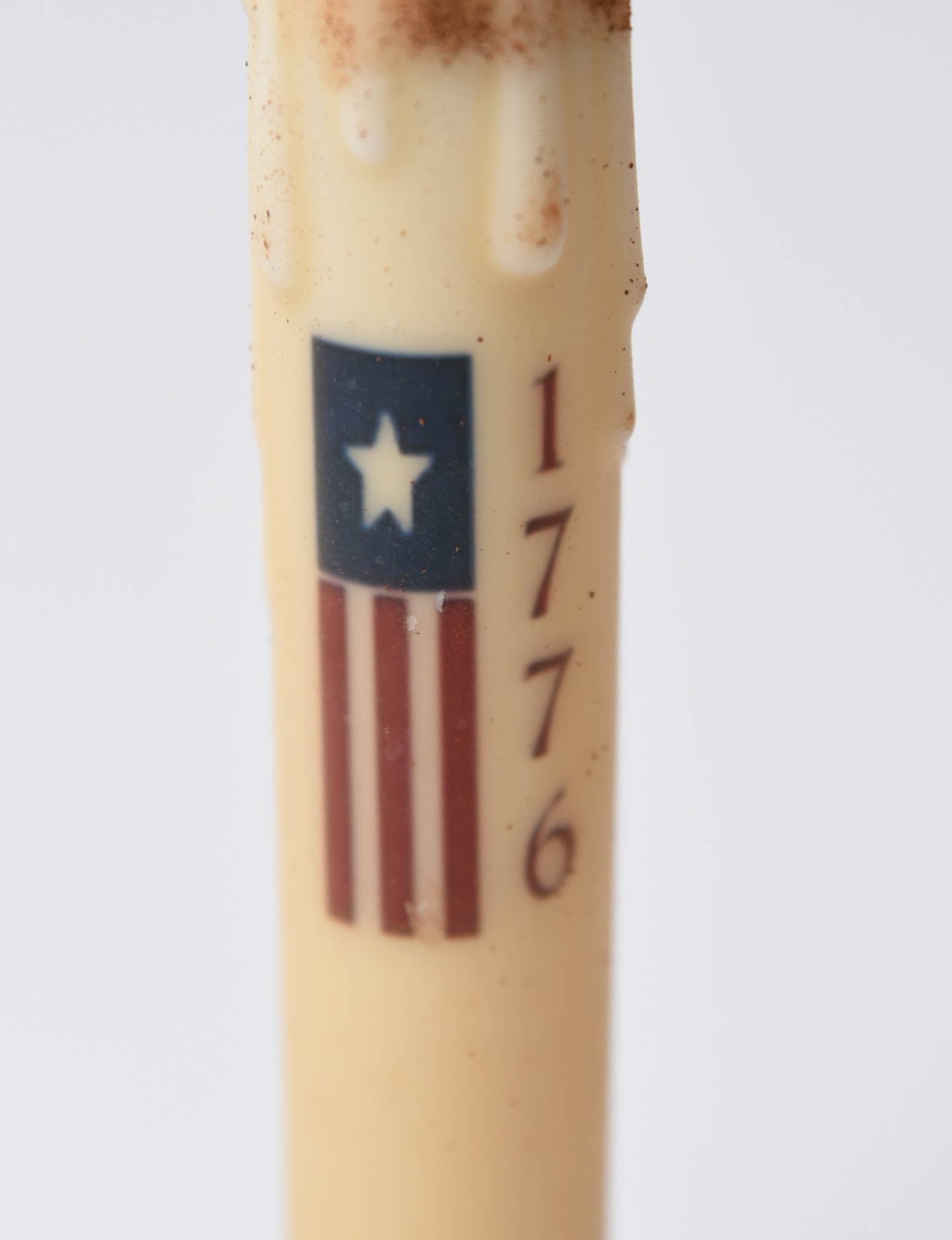 1776 Flag LED Timer Taper Candle