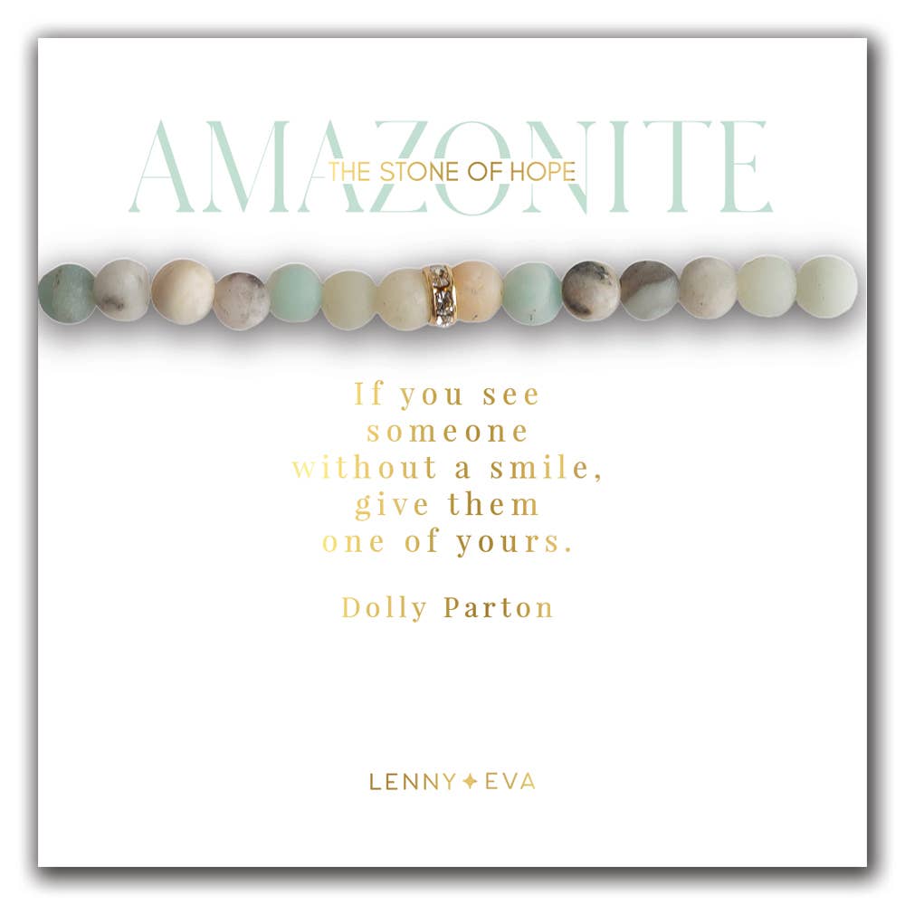 Gemstone Sparkle Bracelet-Amazonite, Crystals & Stones