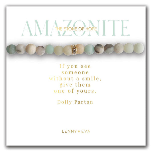 Gemstone Sparkle Bracelet-Amazonite, Crystals & Stones