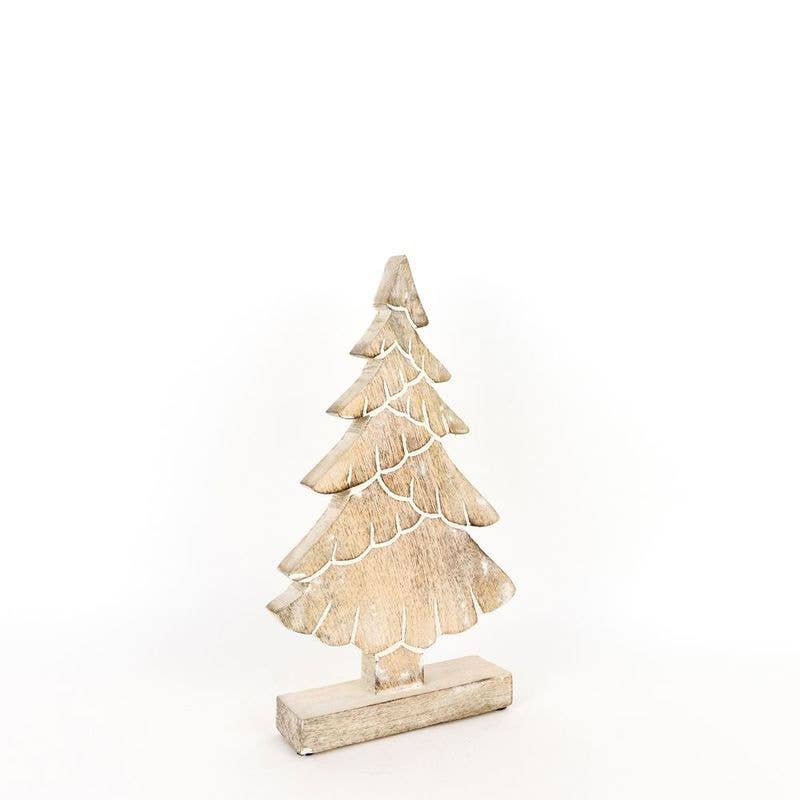 70786 - 8x13.5x2 mngo wd cutout (TREE) CHRISTMAS Décor