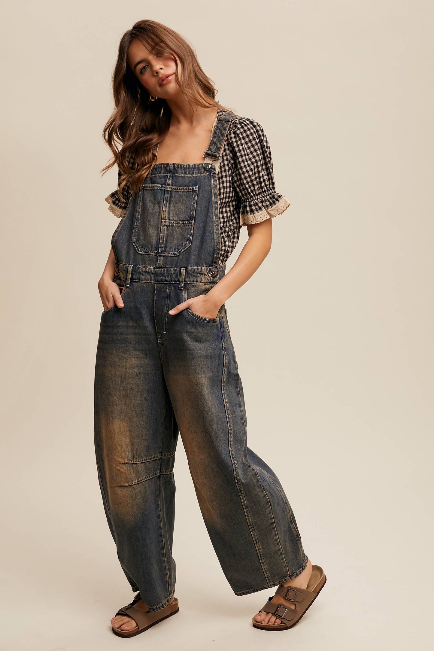 Barrel Jean Denim Overall