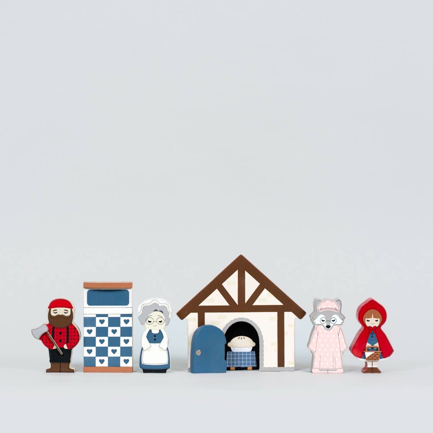 12692 - woodland storybook gift set 7 pc (RED RIDING HOOD)