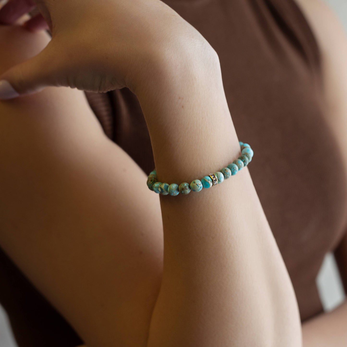 Gemstone Sparkle Bracelet-Jasper, Crystals & Stones