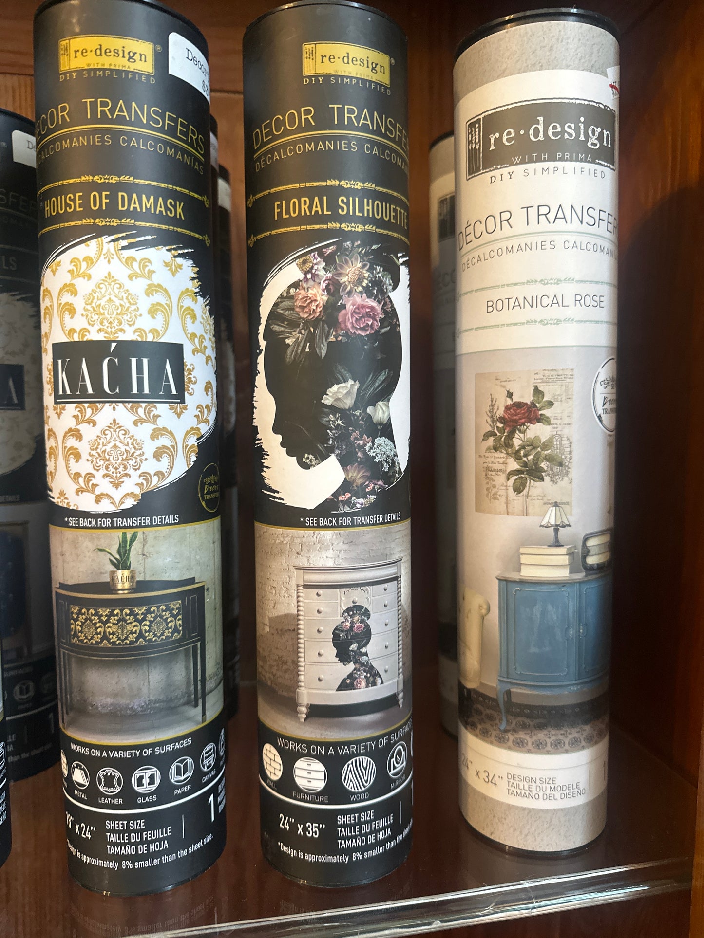 Floral silhouette transfer