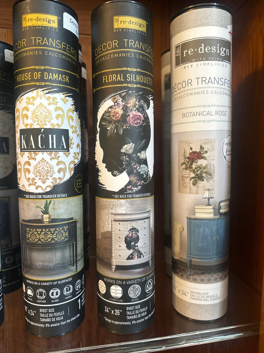 Floral silhouette transfer