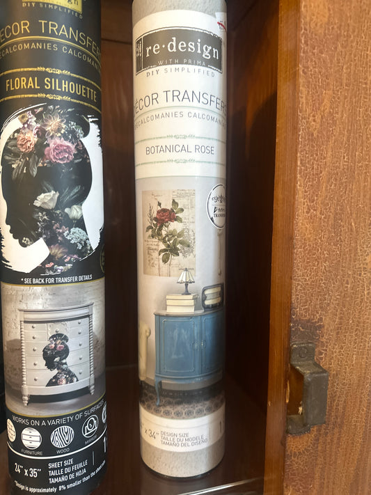 Botanical rose transfer