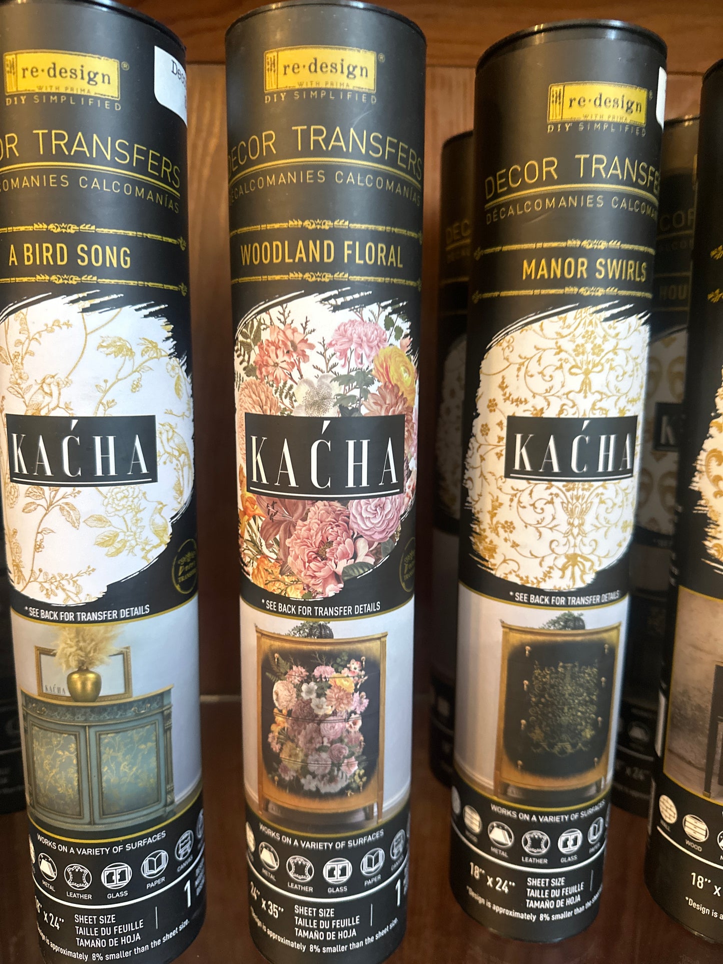 Woodland swirls transfer