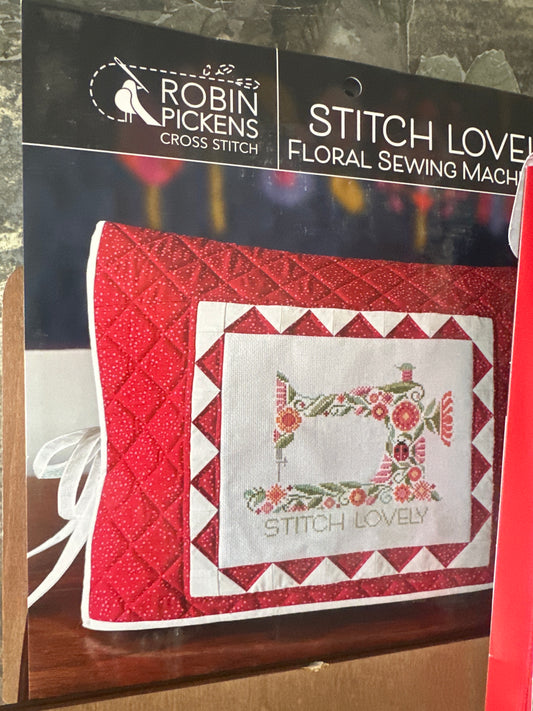 Cross stitch kit (Floral sewing machine kit)